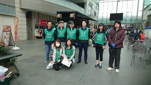 富山駅前そうじ画像