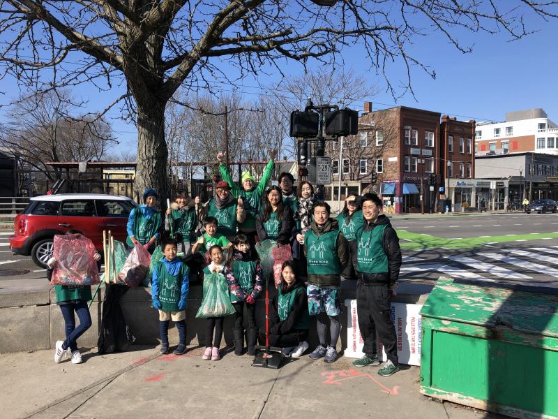 ボストンチーム 2月度定例ゴミ拾い画像