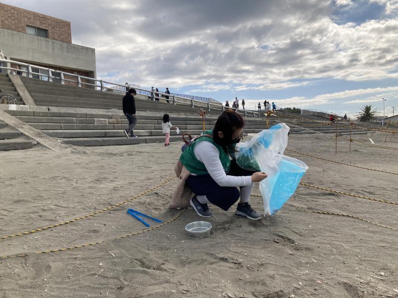 マイクロプラスチック拾うのって楽しい！画像