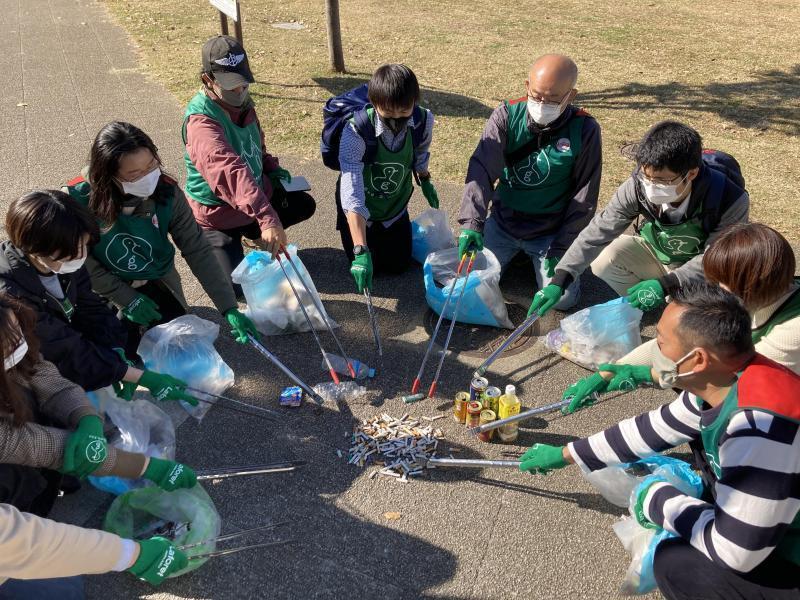 久しぶりの街ゴミ拾い！画像