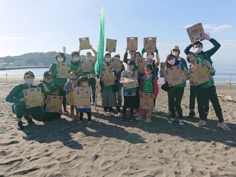 江の島片瀬西浜ビーチクリーン活動報告画像