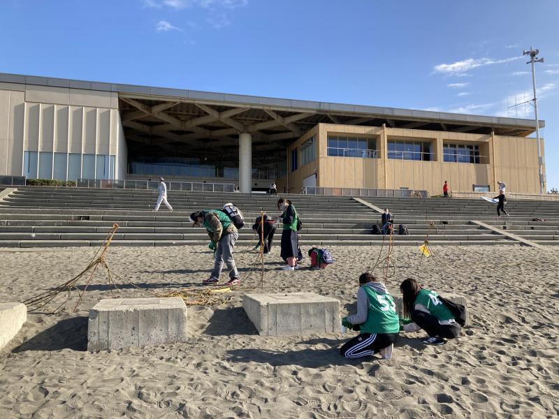 江の島片瀬西浜ビーチクリーン活動報告画像