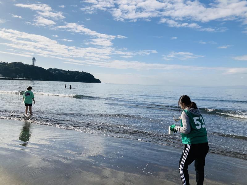 江の島片瀬西浜ビーチクリーン活動報告画像