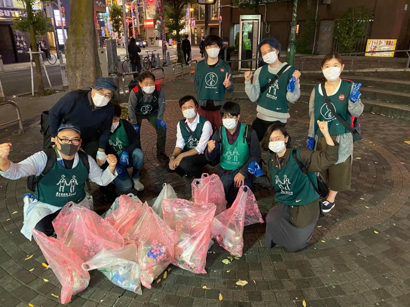 アメ村そうじ再開画像