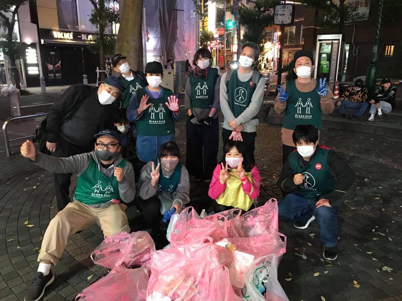 アメ村夜そうじ画像