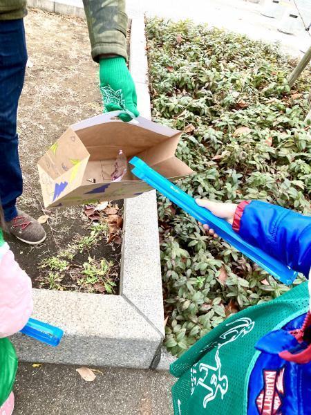 12月の街ゴミ拾いは子ども達が大活躍！画像