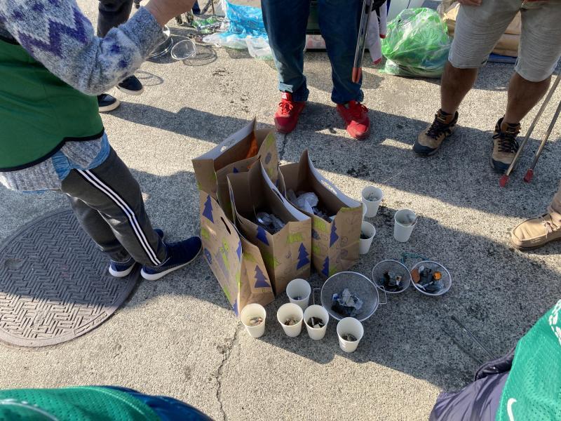 今日はマイクロプラスチックよりもガラス片画像