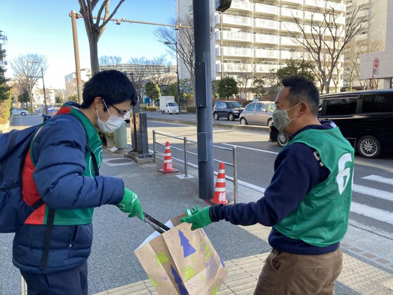 ゴミ拾いしたら街もココロもスッキリして免疫力アップ画像