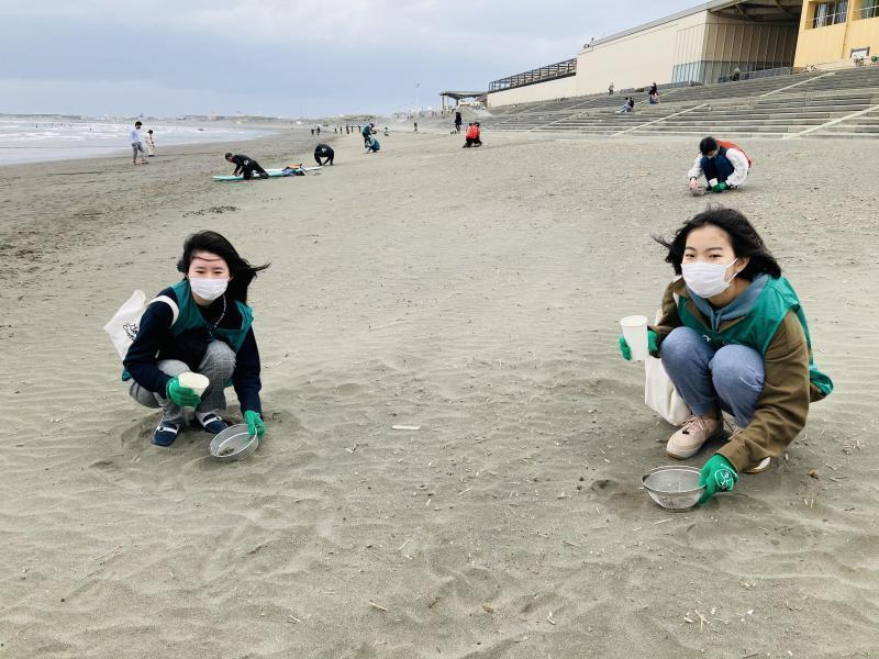江の島でマイクロプラスチックビーチクリーン！画像