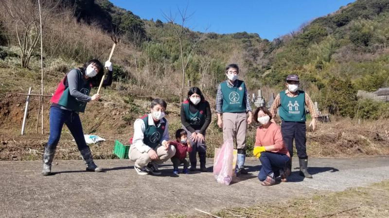 2/13(土)多久桜舞う里山植樹プロジェクトそうじ画像