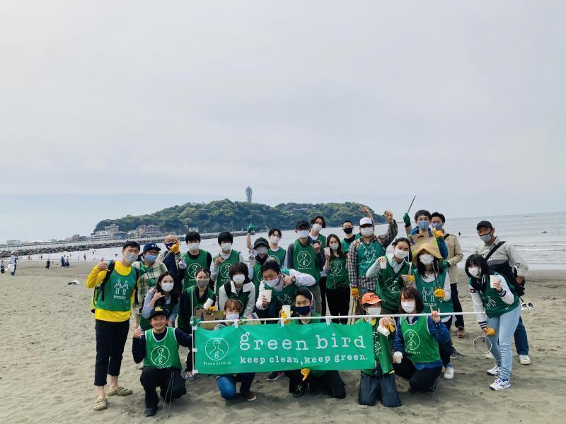 湘南！江の島片瀬西浜海岸ビーチクリーン！画像