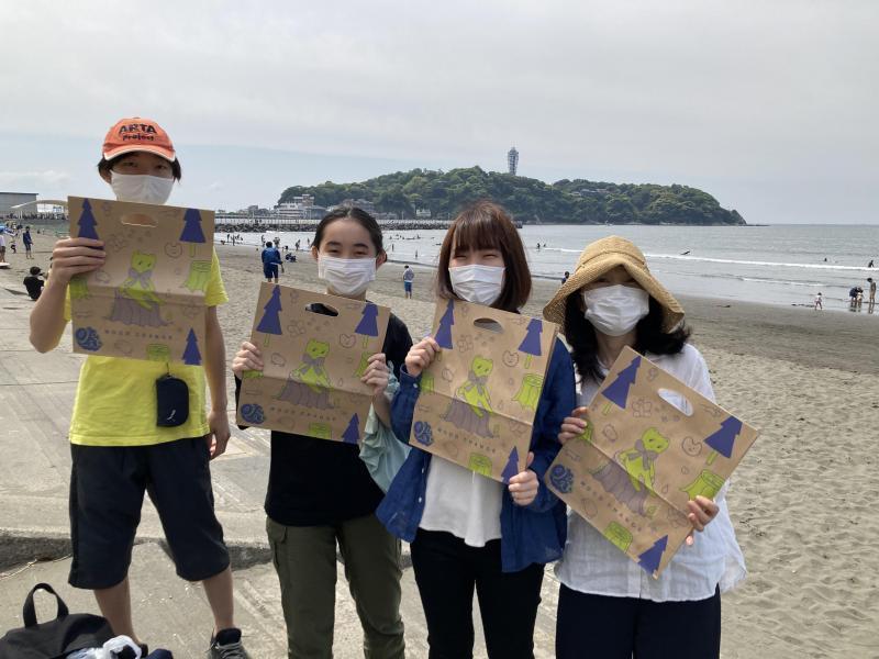 湘南！江の島片瀬西浜海岸ビーチクリーン！画像