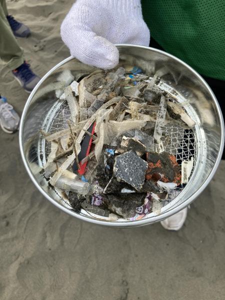 湘南！江の島片瀬西浜海岸ビーチクリーン！画像