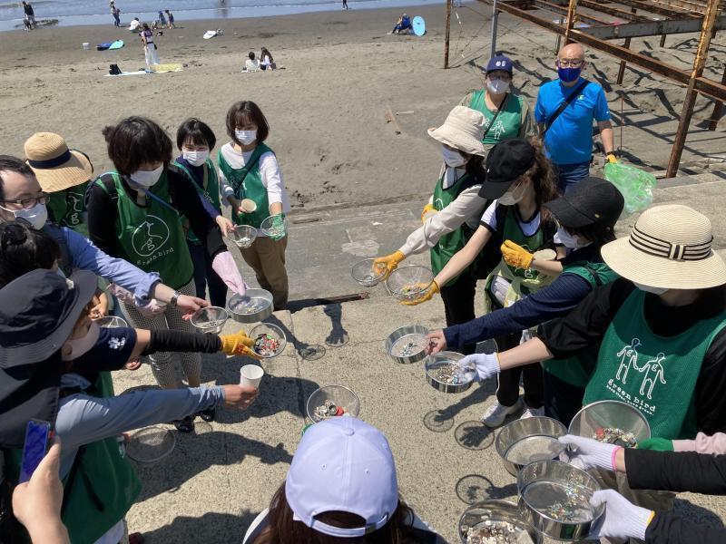 【今日はマイクロプラスチックの日】片瀬西浜ビーチクリーン画像