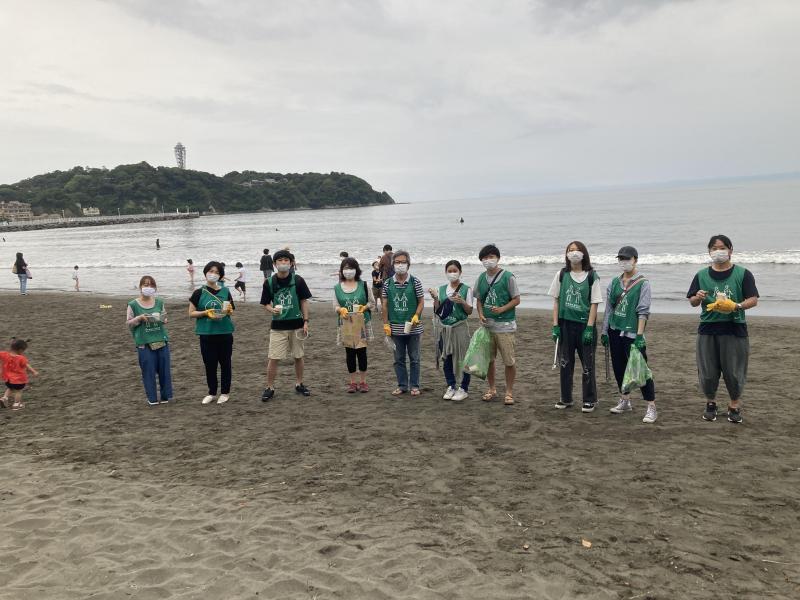 湘南海岸！江ノ島片瀬西浜ビーチクリーン！画像