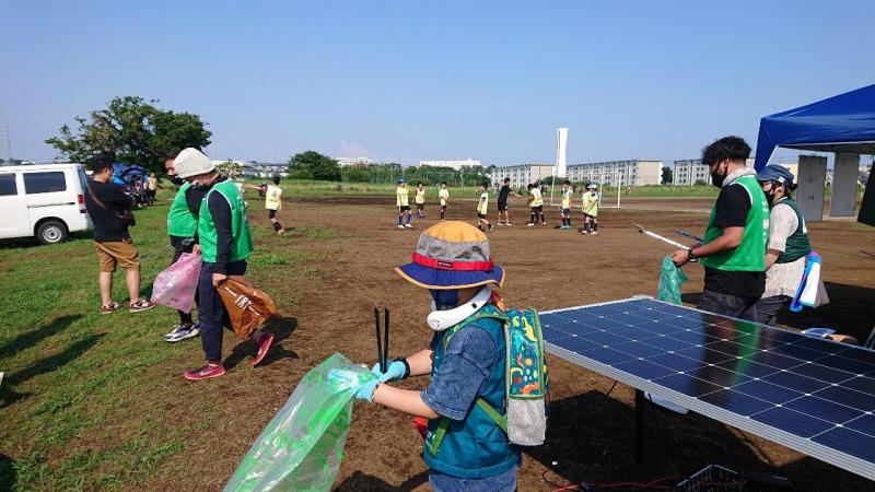 SDGsカップコラボ清掃画像