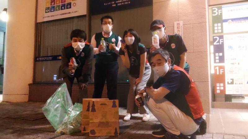 7/21(水)佐賀市まちなか夜そうじ画像