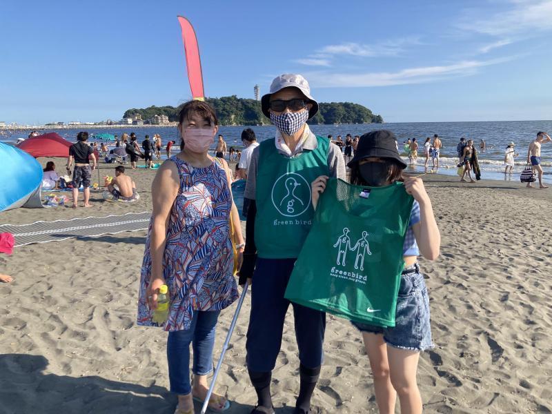 渋谷チーム&times;辻堂チーム　江ノ島片瀬西浜サンセットビーチクリーン！画像