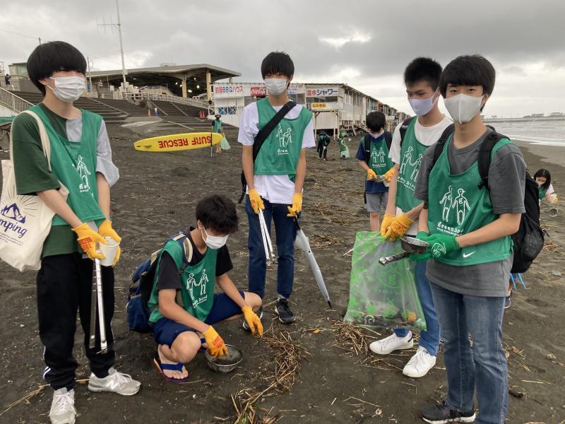 湘南！江ノ島片瀬西浜海岸サンセットビーチクリーン！画像