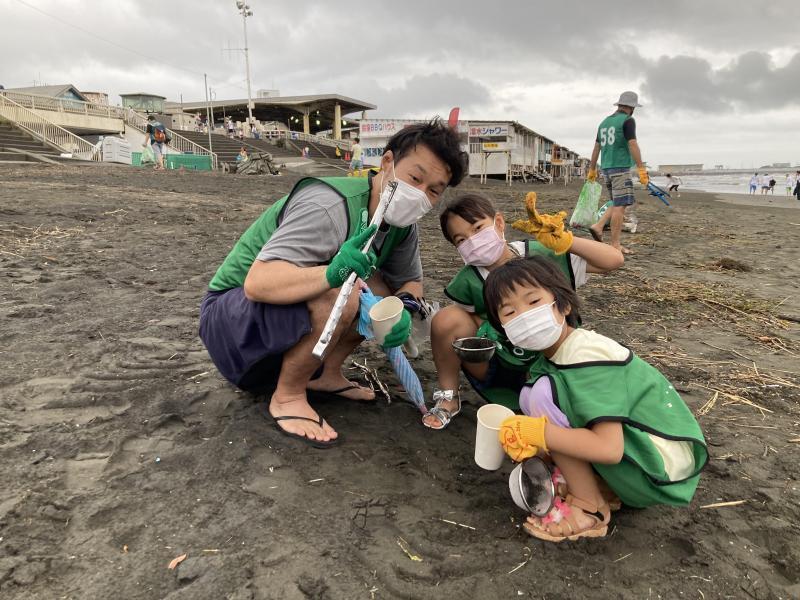 湘南！江ノ島片瀬西浜海岸サンセットビーチクリーン！画像