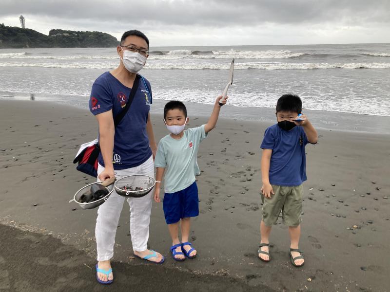湘南！江ノ島片瀬西浜海岸サンセットビーチクリーン！画像
