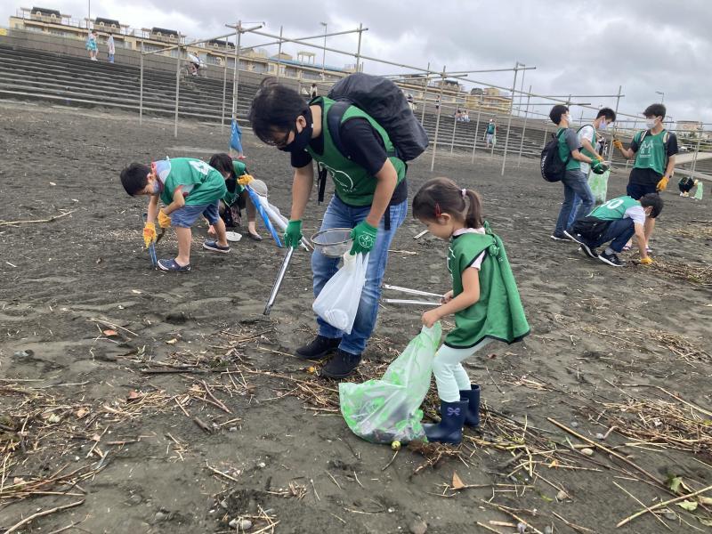 湘南！江ノ島片瀬西浜海岸サンセットビーチクリーン！画像