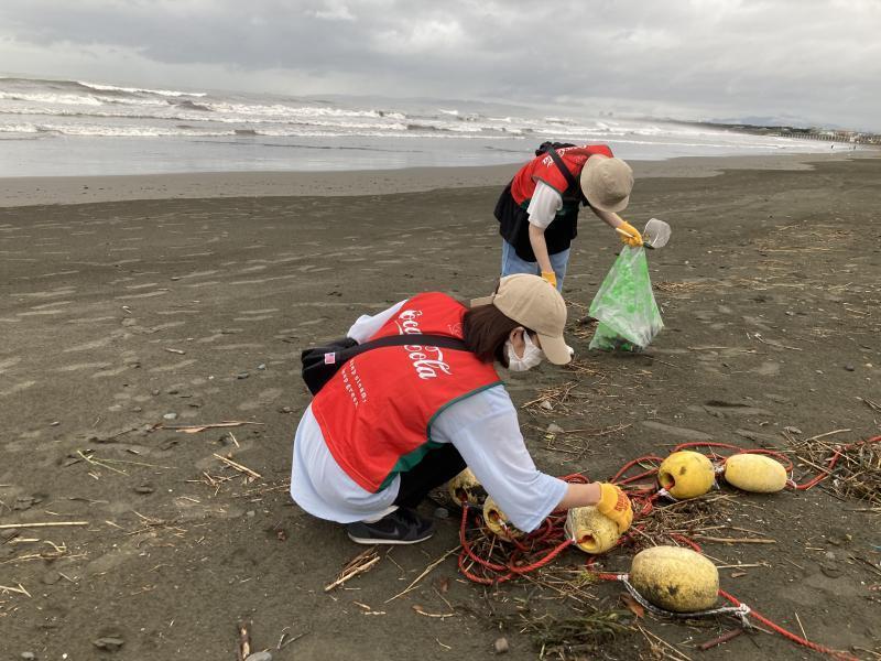 湘南！江ノ島片瀬西浜海岸サンセットビーチクリーン！画像