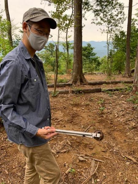 ブドウ畑とここ掘れワンワン画像