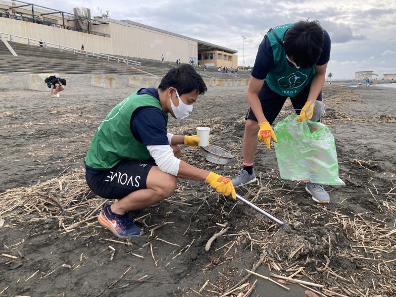 湘南！江ノ島片瀬西浜海岸ビーチクリーン！画像