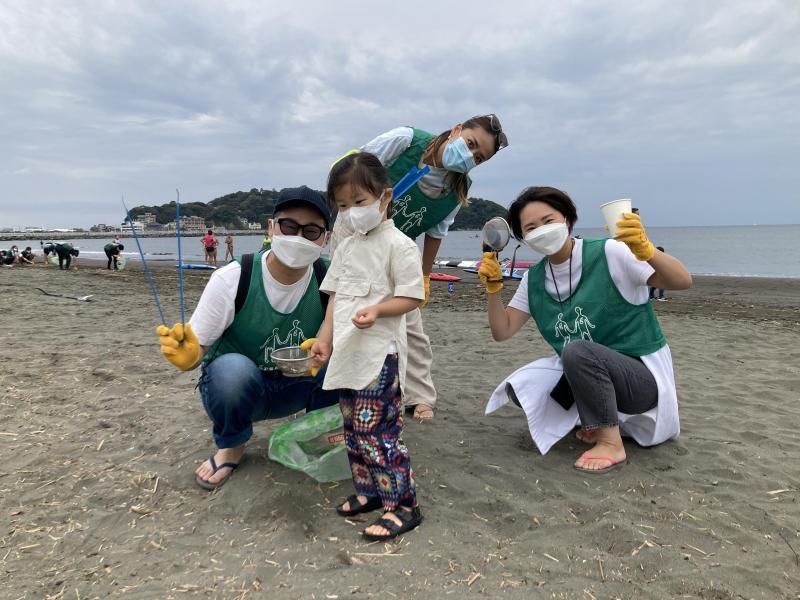 湘南！江ノ島片瀬西浜海岸ビーチクリーン！画像
