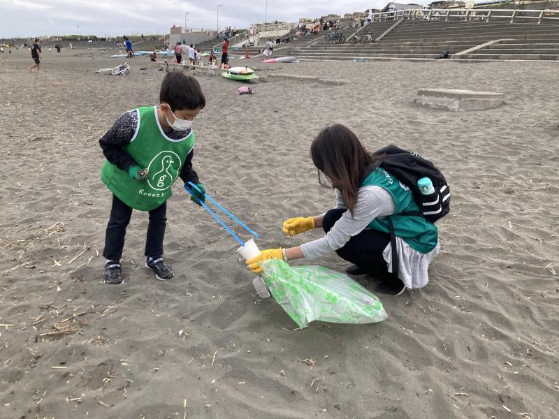 湘南！江ノ島片瀬西浜海岸ビーチクリーン！画像