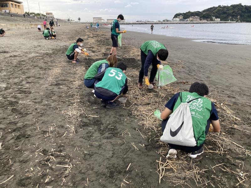 湘南！江ノ島片瀬西浜海岸ビーチクリーン！画像