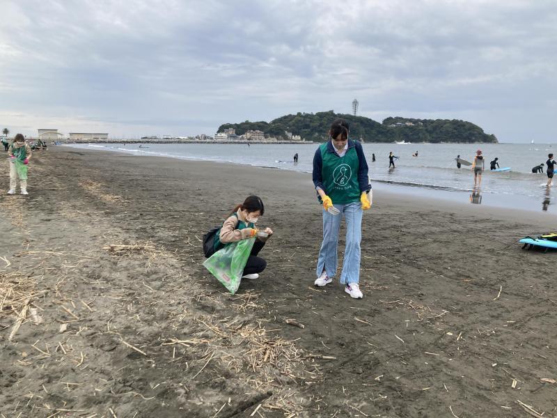 湘南！江ノ島片瀬西浜海岸ビーチクリーン！画像