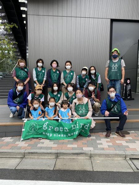 ゴミ拾いとぼんごのおにぎり画像