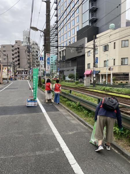 ゴミ拾いとぼんごのおにぎり画像