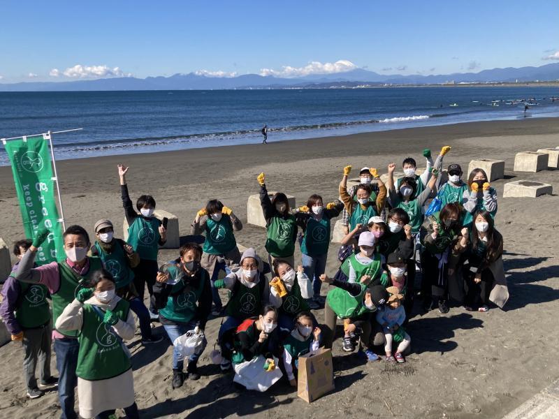 湘南！江の島片瀬西浜海岸ビーチクリーン！画像