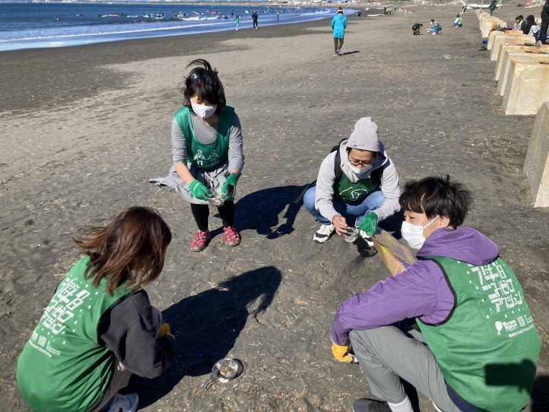 湘南！江の島片瀬西浜海岸ビーチクリーン！画像