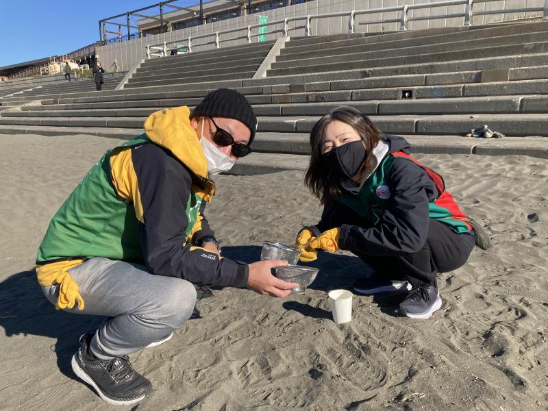 湘南！江ノ島片瀬西浜海岸ビーチクリーン！画像