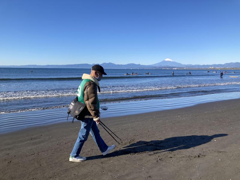 湘南！江ノ島片瀬西浜海岸ビーチクリーン！画像