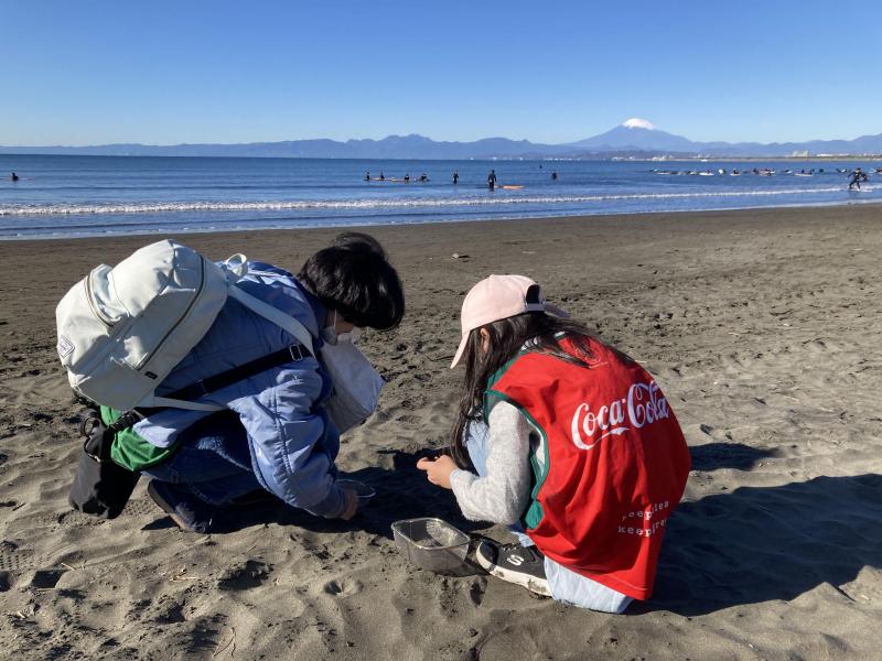 湘南！江ノ島片瀬西浜海岸ビーチクリーン！画像
