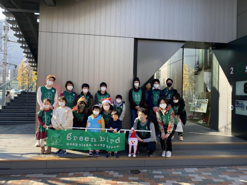 X'mas仕様でゴミ拾い画像