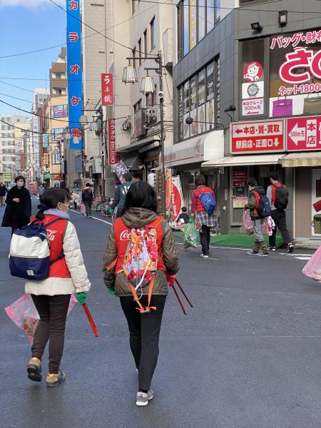 X'mas仕様でゴミ拾い画像