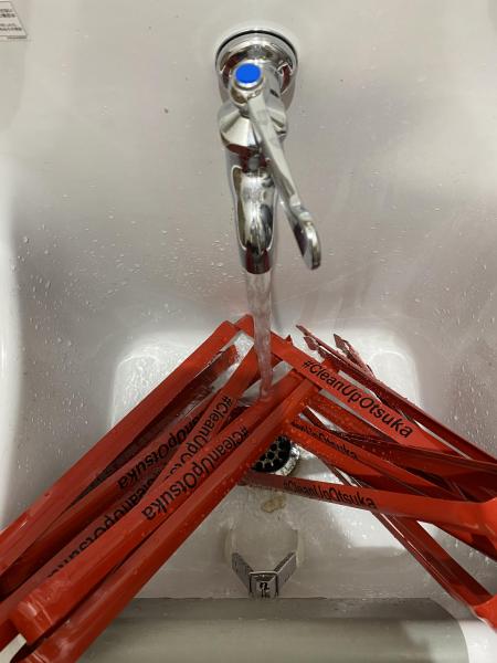 X'mas仕様でゴミ拾い画像