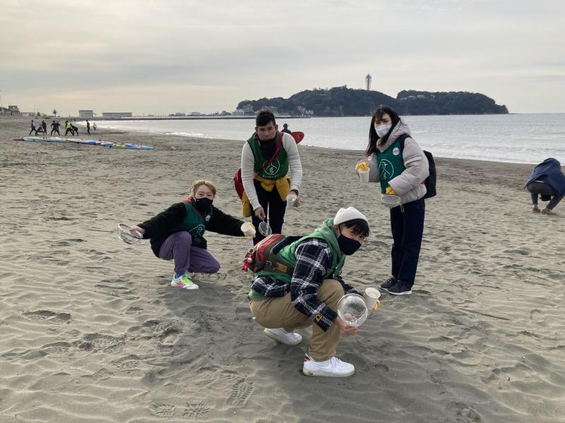 湘南！江ノ島片瀬西浜海岸ビーチクリーン！画像