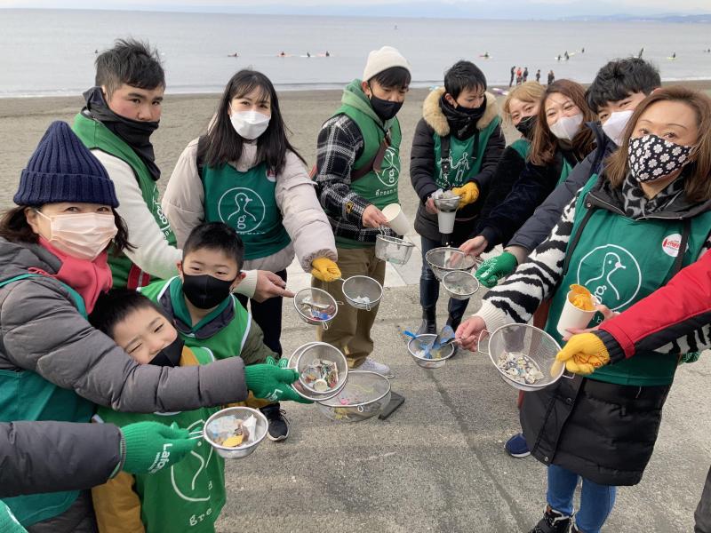 湘南！江ノ島片瀬西浜海岸ビーチクリーン！画像