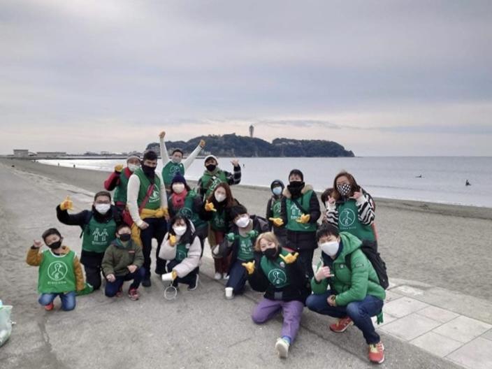 湘南！江ノ島片瀬西浜海岸ビーチクリーン！画像