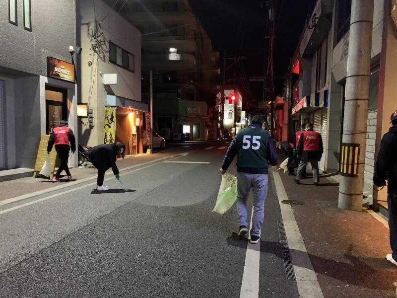 2/9(水)佐賀市まちなか夜そうじ画像