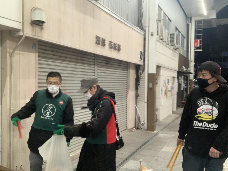 2/9(水)佐賀市まちなか夜そうじ画像