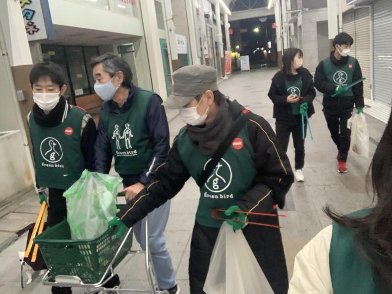 2/9(水)佐賀市まちなか夜そうじ画像