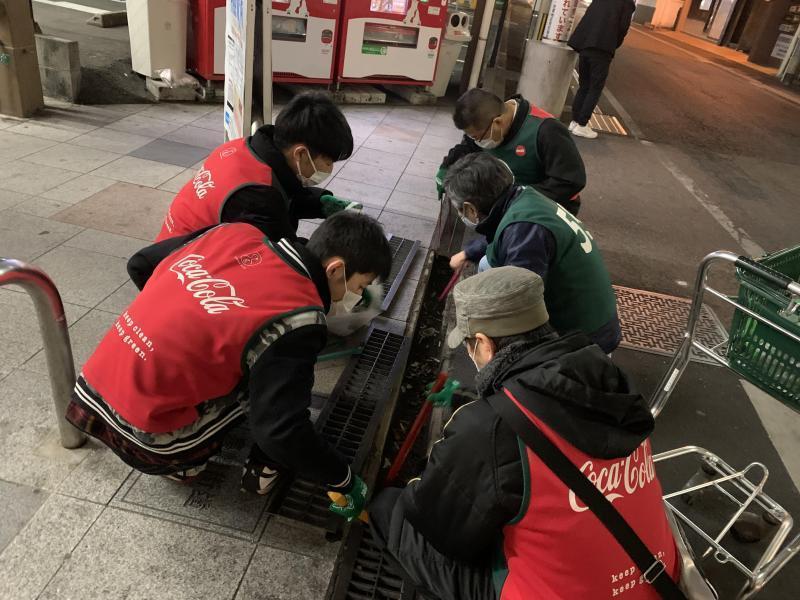 2/9(水)佐賀市まちなか夜そうじ画像